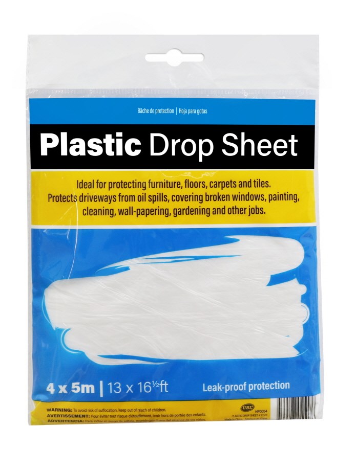 [UBL] HP0054 PLASTIC DROP SHEET 4x5m