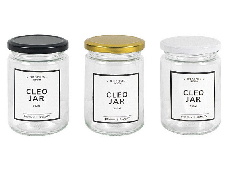 [JEM] GLA 183081 340ML MED ROUND GLA JAR