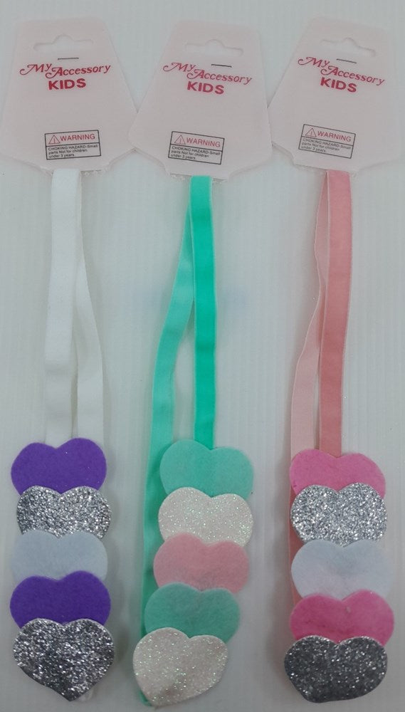 9313880459037 HAIR BAND W CONT HEARTS
