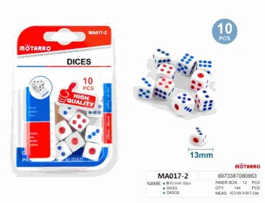[MOT] MA017-2 10PCS 13MM DICES