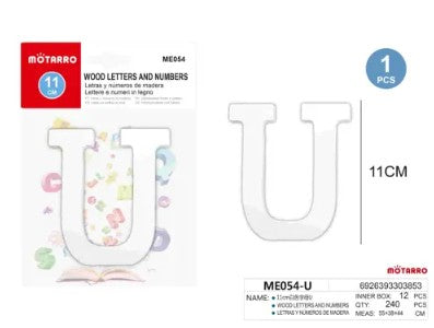 [MOT] ME054-U WOODEN LETTERS U