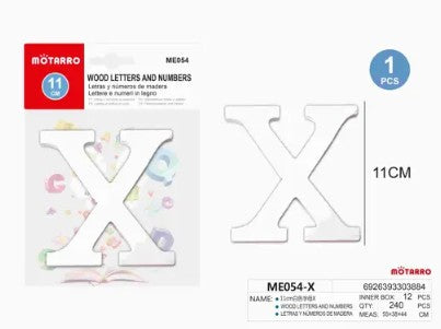 [MOT] ME054-X WOODEN LETTERS X
