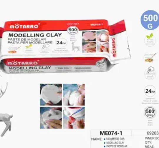 [MOT] ME074-1 500G MODELLING CLAY/WHITE