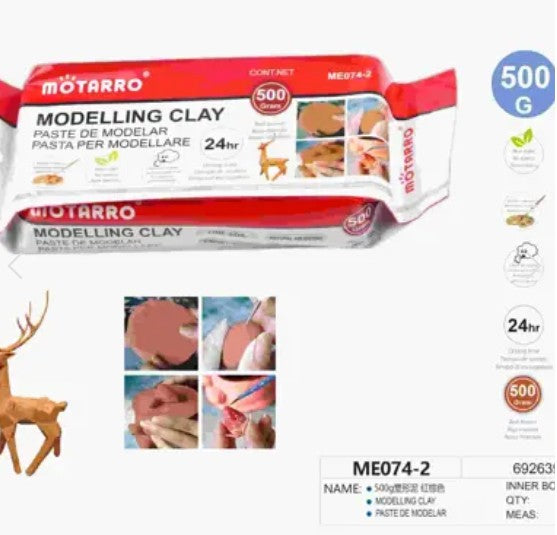 [MOT] ME074-2 500G MODELLING CLAY/HENNA