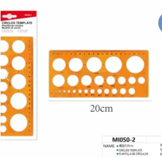 [MOT] MI050-2 20CM CIRCLES TEMPLATE