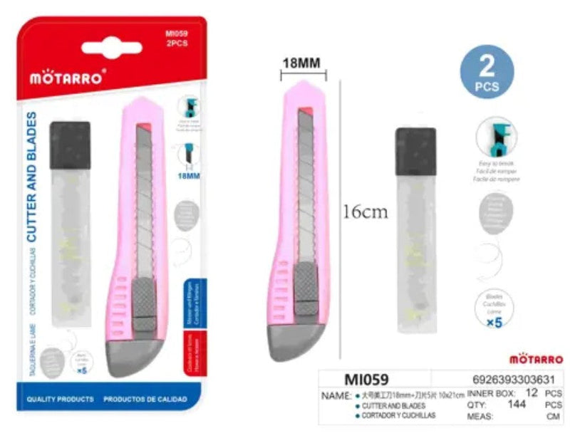 [MOT] MI059 CUTTER+5PCS 18MM BLADES