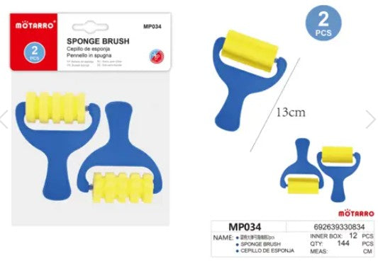 [MOT] MP034 2PCS 13CM SPONGE BRUSH