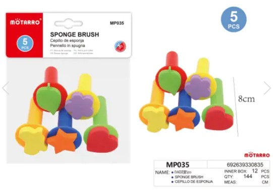 [MOT] MP035 5PCS 8CM SPONGE BRUSH