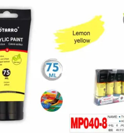 [MOT] MP040-8 75ML ACRYLIC PAINT-LEMON