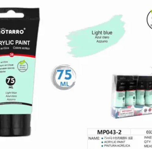 [MOT] MP043-2 75ML ACRYLIC PAINT-LIGHT BLUE