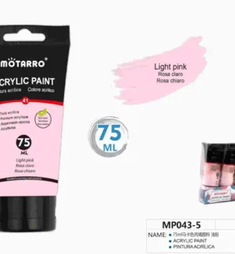 [MOT] MP043-5 75ML ACRYLIC PAINT-LIGHT PINK