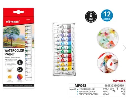 [MOT] MP048 12 COLOR S WATERCOLOR S PAINT