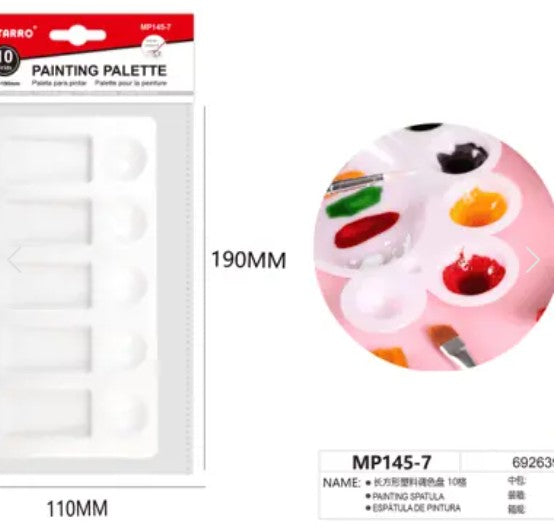 [MOT] MP145-7 10 WELLS SQUARE PAINTING PALETTE