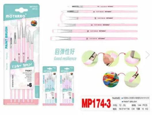 [MOT] MP174-3 PAINT BRUSH/6PCS
