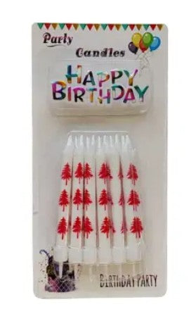 [MOT] PARTY4384 12 PRINTED CANDLES
