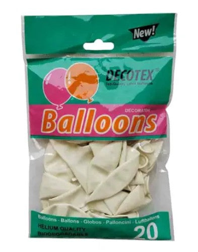[MOT] PARTY4411 BALLOON 20PCS WHITE