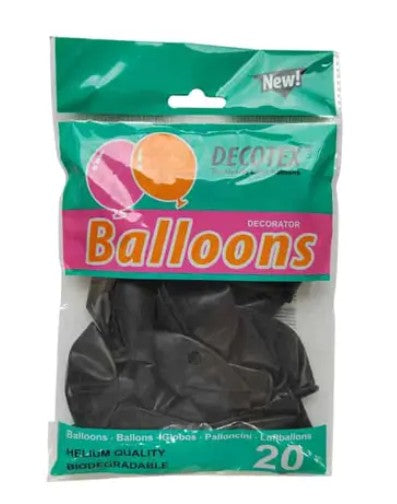 [MOT] PARTY4415 BALLOON 20PCS BLACK
