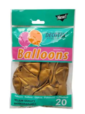 [MOT] PARTY4417 BALLOON 20PCS GOLD