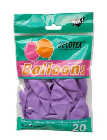 [MOT] PARTY4418 BALLOON 20PCS PURPLE