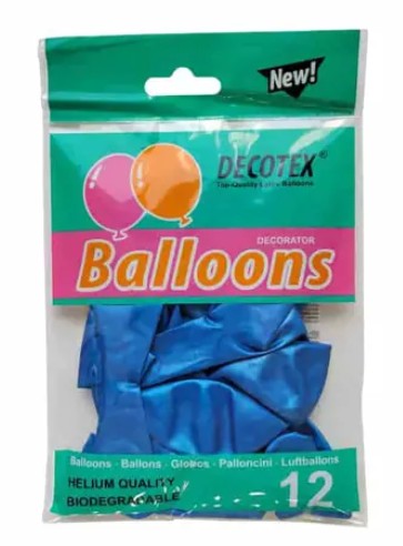 [MOT] PARTY4422 BALLOON 12PCS METALLIC BLUE