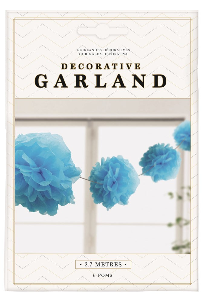 [UBL] YE0022A POM POM GARLAND BLUE 2.7M