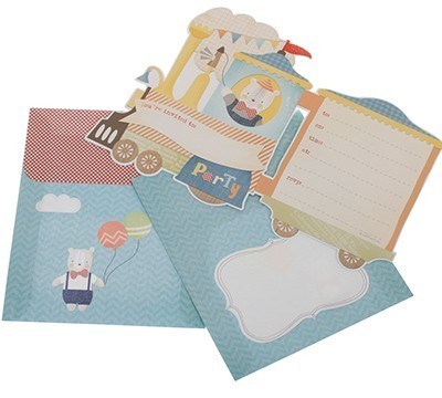 INVITATIONS LITTLE PEOPLE STEAM TRAIN 15S