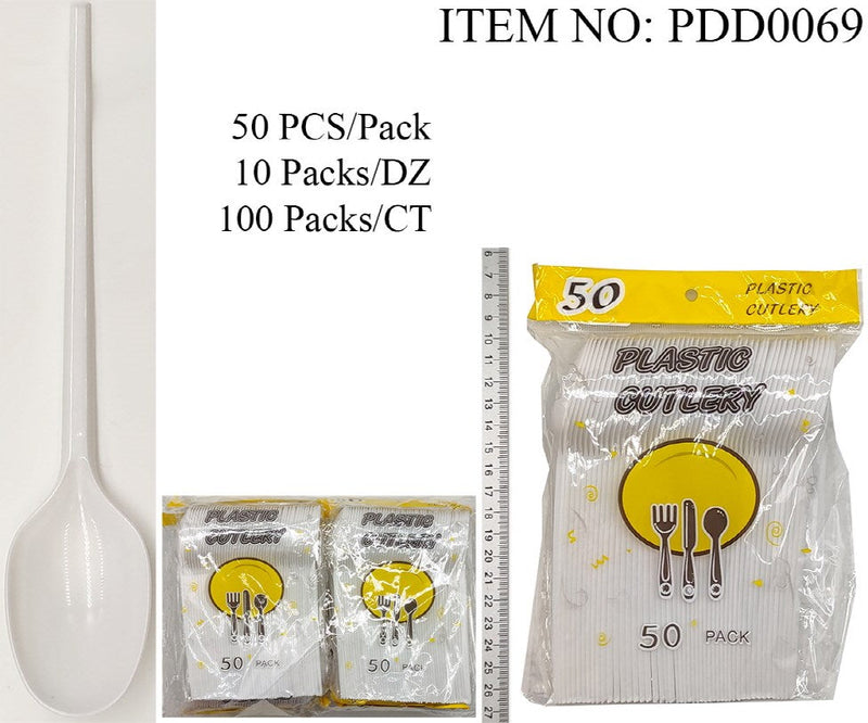DISPOSABLE SPOONS 50PCS