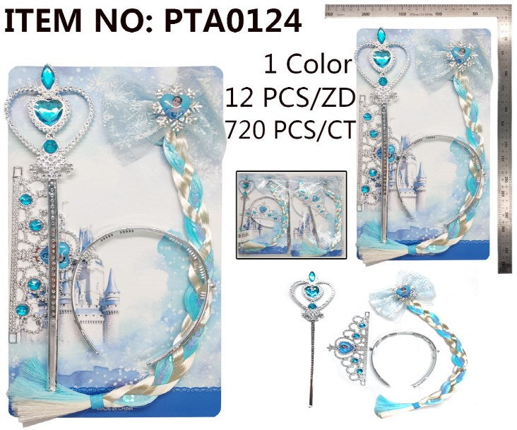 SNOW QUEEN COSTUME ACCESSORTY SET 4PCS
