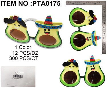 PARTY SUNGLASSES AVOCADO 18.3*13.3