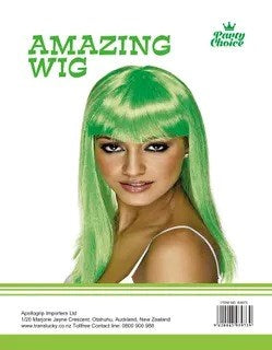 [APO] 93618G WIG FOR LADY LONG STRAIGHT GREEN. 150G