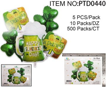 ST PATRICK FOIL BALLOONS