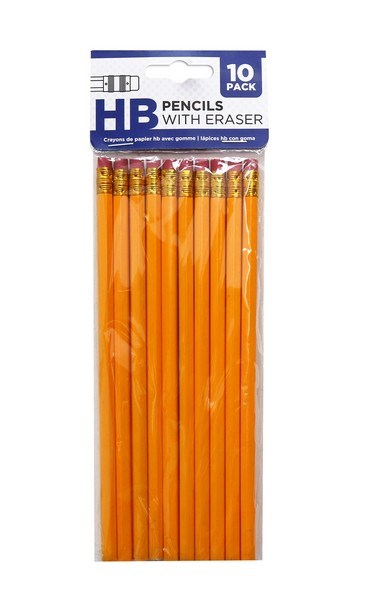 [UBL] SE0023 PENCILS W/ERASERS HB 10PC