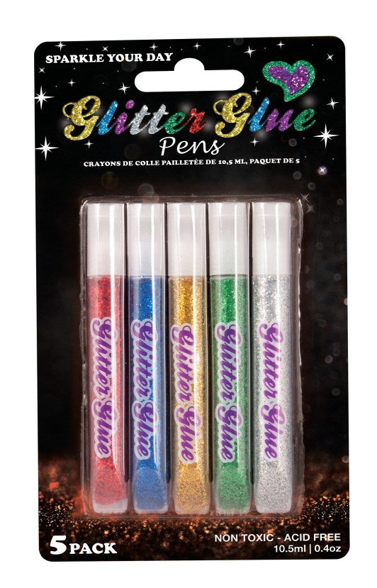 [UBL] QE0164 GLITTER GLUE PENS 10.5mL 5PK