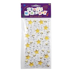 [AVA] 98371 CRAFT SELF STICK GEMS GOLD STARS