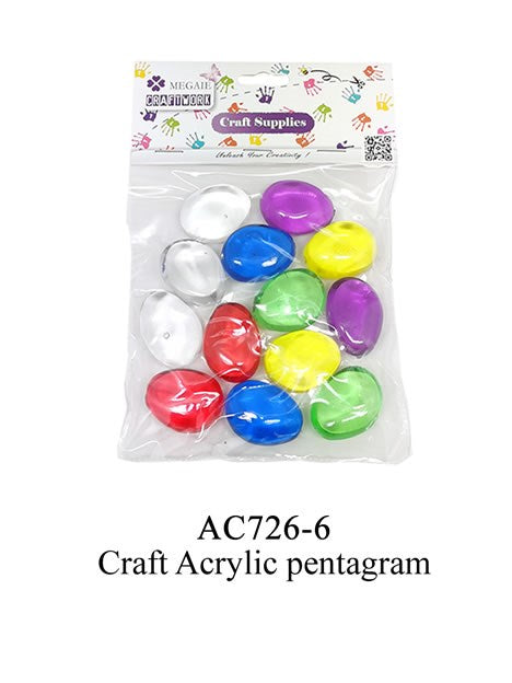 [MEGA] AC726-6 CRAFT ACRYLIC PENTAGRAM *