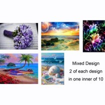 [SKY] TOY538 DIAMOND ART??MIXED DESIGN SCENERY AND FLOWERS 20CMX30CM