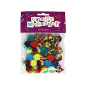 [AVA] 96831 CRAFT POM POMS YARN ASST CLRS 2CM X 30PC