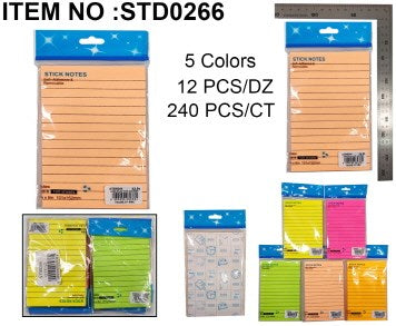 LINED STICKY NOTE 101X152MM