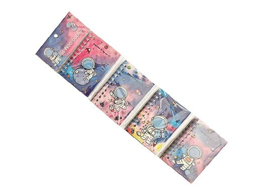 [SUP] ST1812 4PC MINI NOTEBOOKS - SPACE