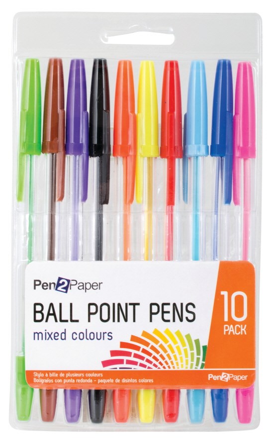 [UBL] SE0047 PENS BALL POINT COLOURED 10PK