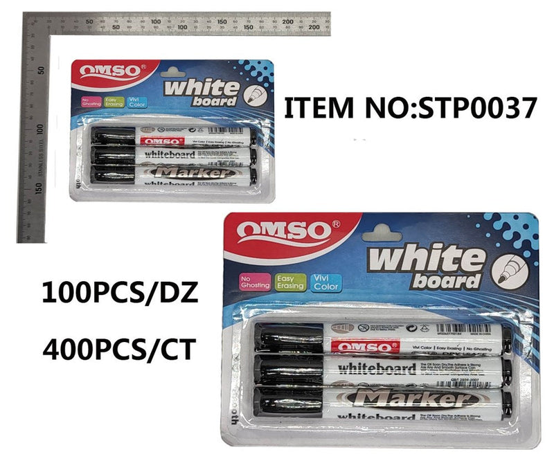 WHITE BOARD MARKER BLACK 3PCS