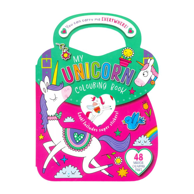 [AVA] 96344 COLOUR+STICKER UNICORN CARRY ALONG BOOK 48+1PG