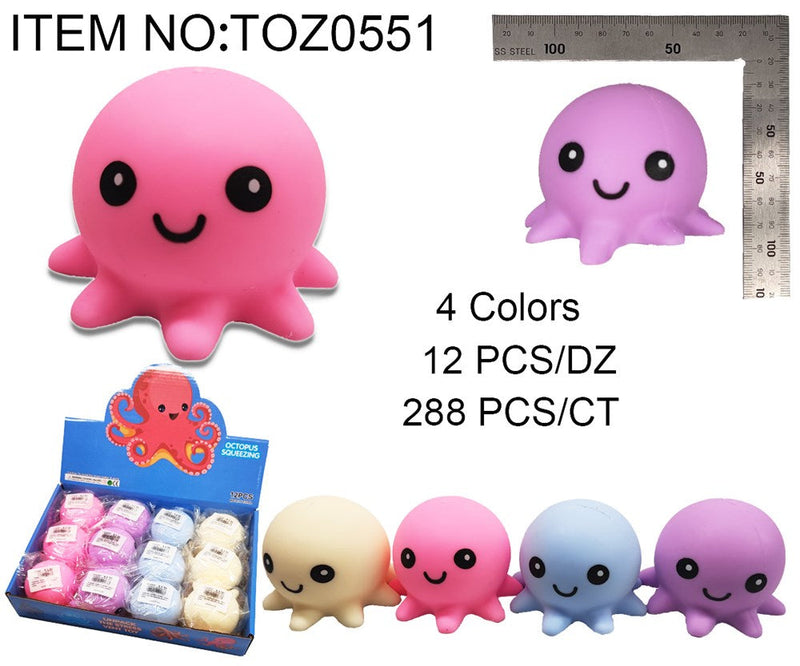 SQUEEZE OCTOPUS 6CM