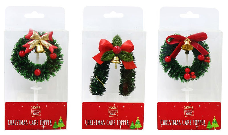 [UBL] XA9835 Christmas Cake Topper Asst