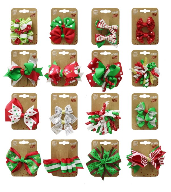 Hair Clip Ribbon Bows Mega Mix [UBL] XA7725