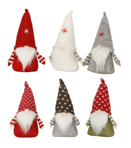 [UBL] XB4688 TABLE GNOME SANTA 16cm 6Asst