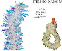 XMAS TINSEL 1.8M RAINBOW WAVE