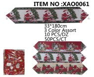 XMAS TABLE RUNNER  33X180CM