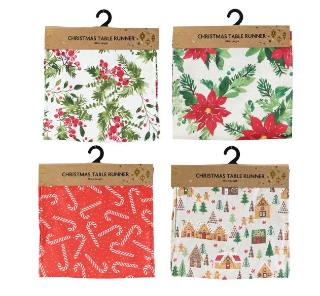 Table Runner Printed 183cm Asst [UBL] XB3053