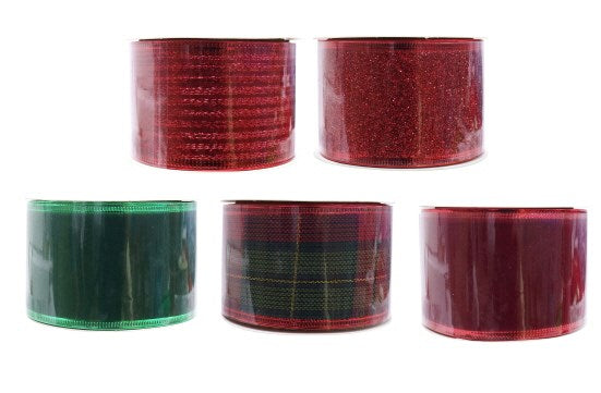 [UBL] XP0335 RIBBON 50mm x 2.7m RED-GREEN